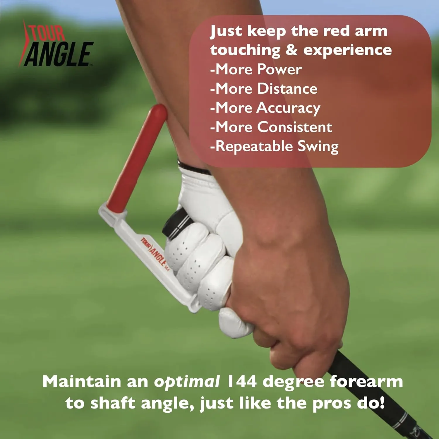 144 Golf Swing Training Aid - Golf Wrist Hinge Trainer - Corrects Posture & Stance - Improves Power & Distance - Helps Golf Club Grip - Eliminates Casting & Chipping Yips