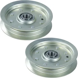 2 Pack 30224 Flat Idler Pulley for Dixie Chopper LP3000 LT1800 LT2000 LT2400 LT2500 LT2700 LX2000 LX2001 LX2400 LX2401 RB2700 SE2550 SE2734 SE2744 SE2750 SE2760 Classic 2550 2750 3372 Mowers