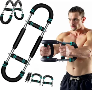 2025 Pro Saker Twister Arm Trainer, Adjustable Power Twister Bar, Chest Shoulder Arm Workout Equipment, Portable Detachable Upper Body Fitness Machine for Home & Gym