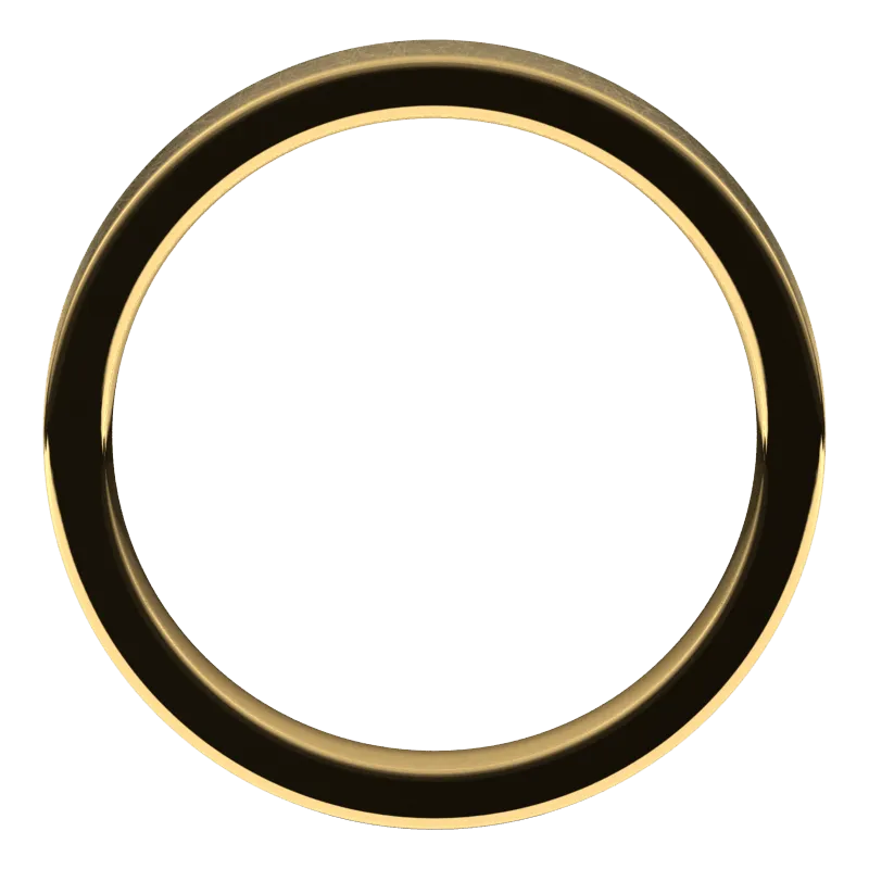 3.5mm Flat Ice Finish Comfort Fit Wedding Ring
