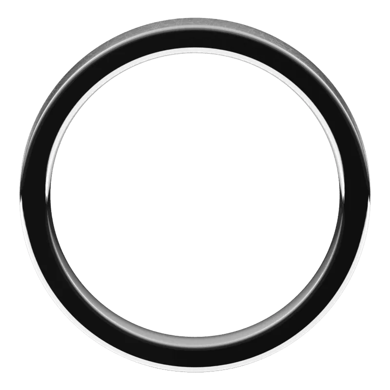 3.5mm Flat Ice Finish Comfort Fit Wedding Ring