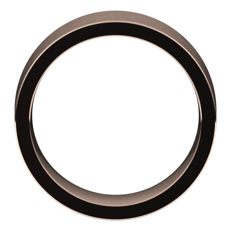 8mm Flat Florentine Finish Comfort Fit Wedding Ring