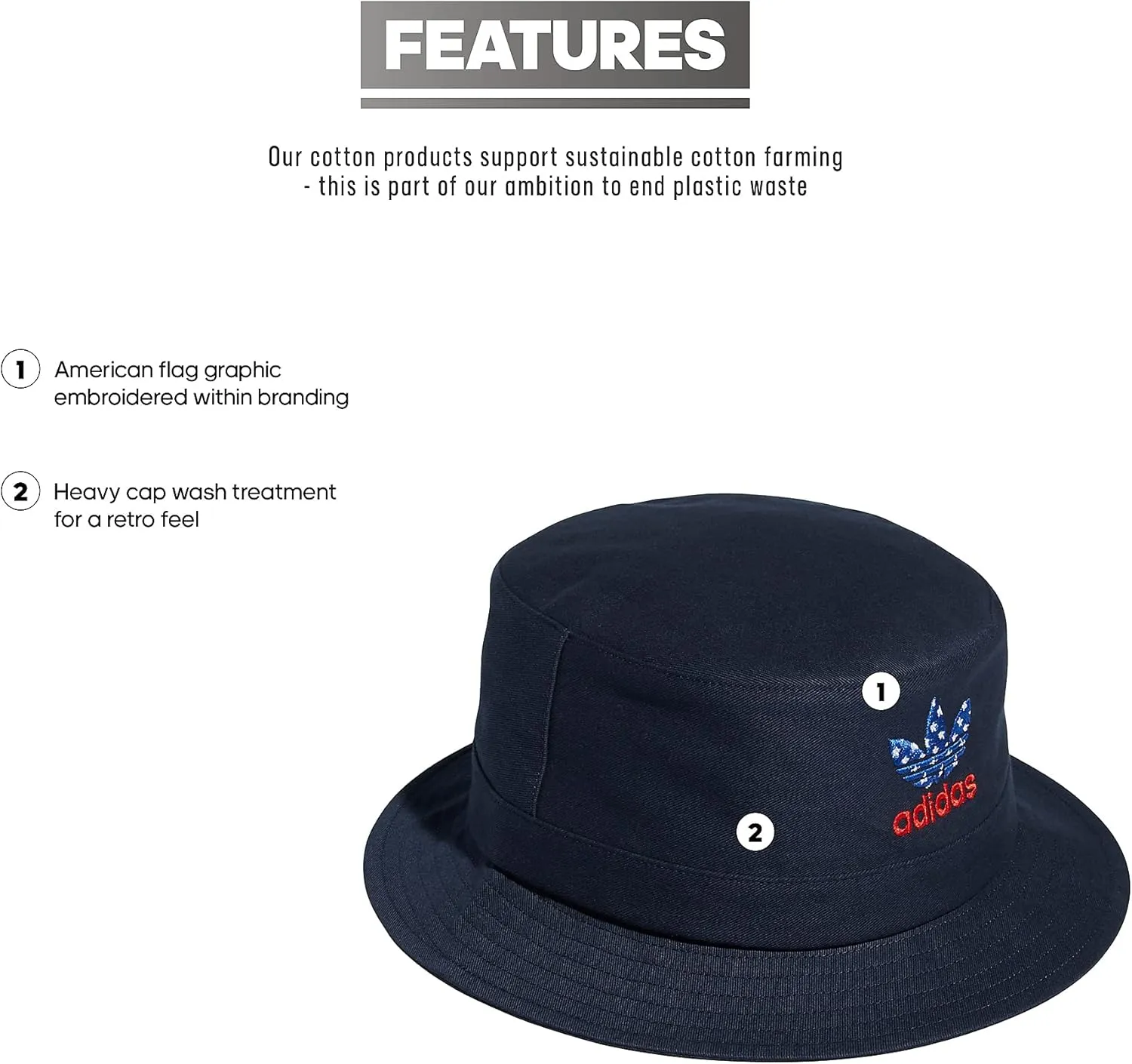 adidas Originals Washed Bucket Hat