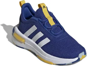 adidas Racer TR23 Sneaker, Team Royal Blue/White/Utility Yellow, 11.5 US Unisex Little Kid