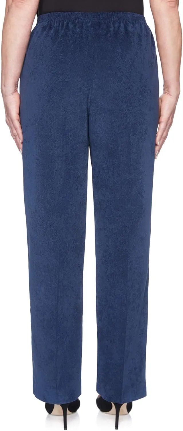 Alfred Dunner Petite Women's Classic Corduroy Pull-on Short Length Pant