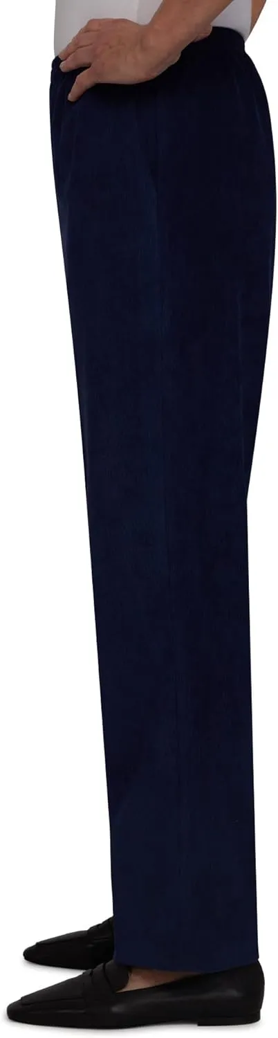 Alfred Dunner Petite Women's Classic Corduroy Pull-on Short Length Pant