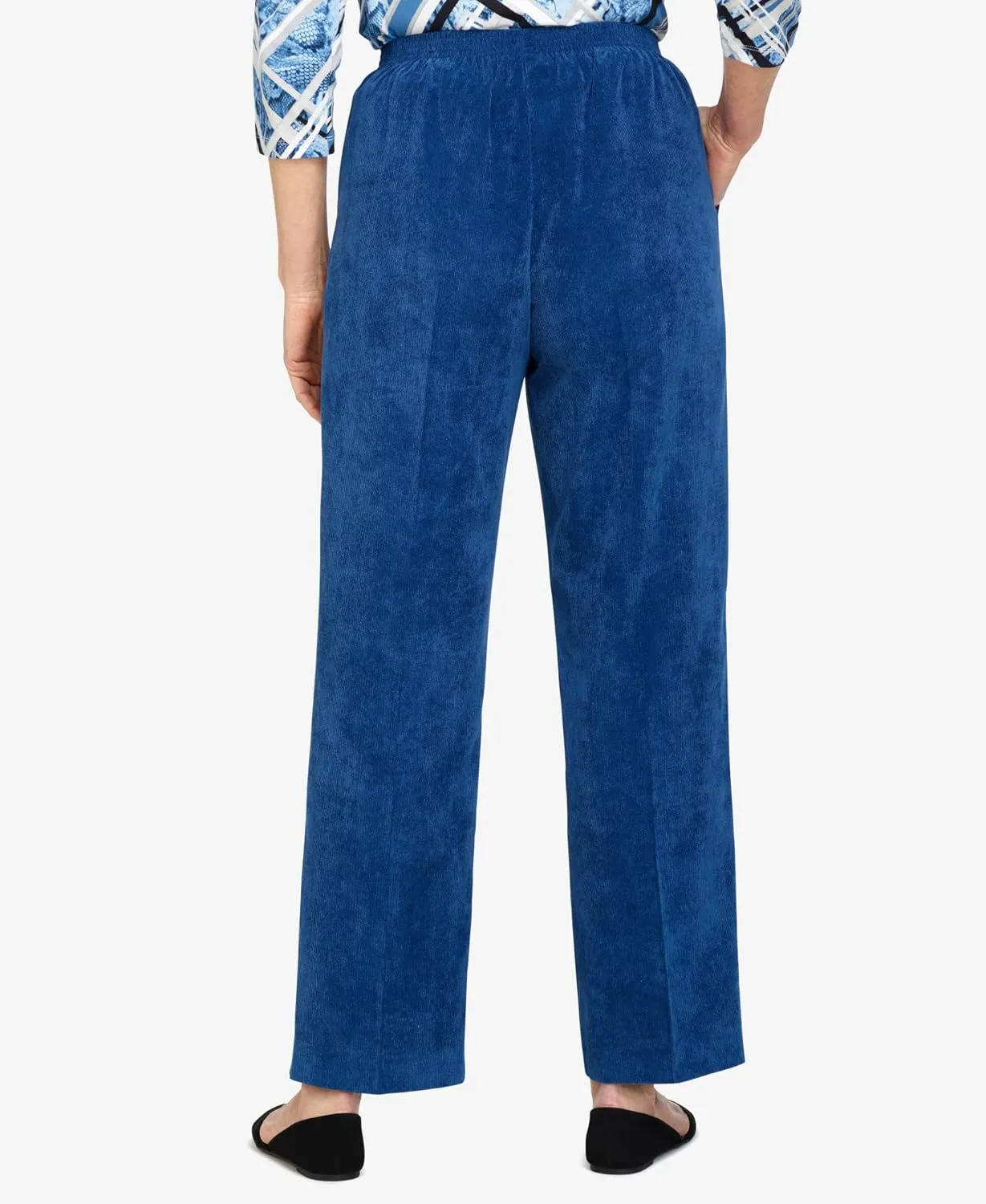 Alfred Dunner Women's Classic Corduroy Pull-on Average Length Pant