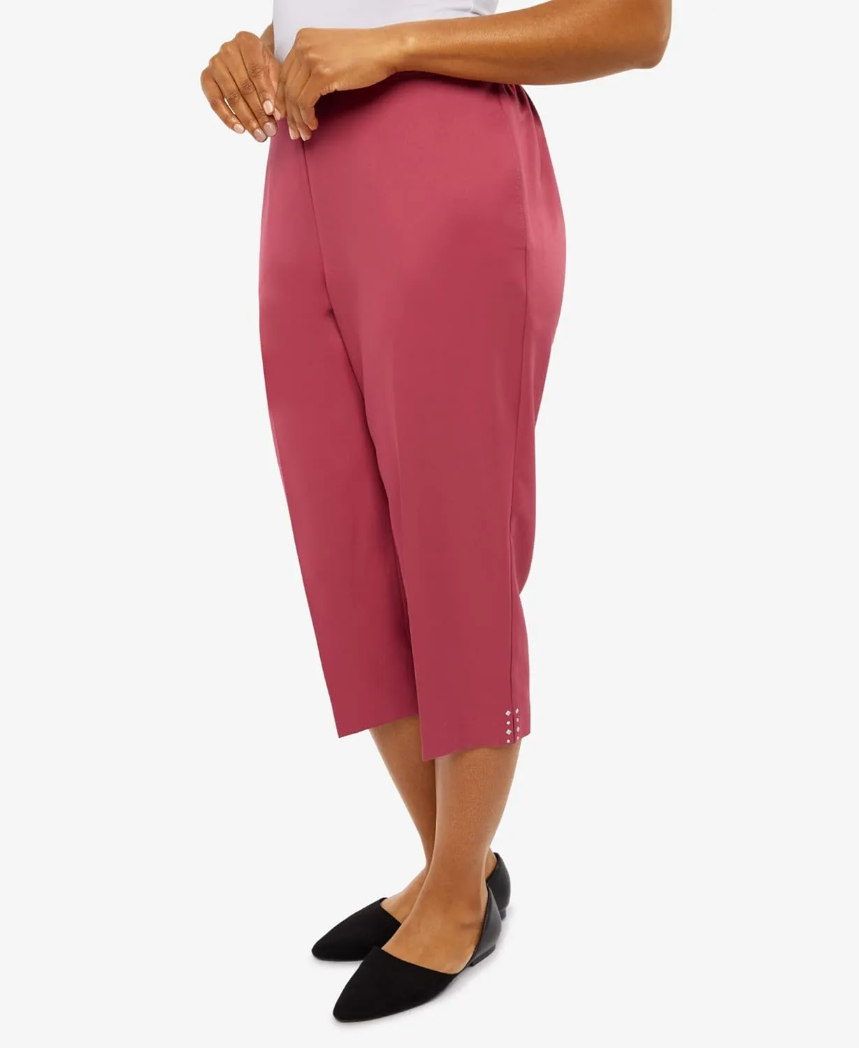 Alfred Dunner Women's Petite Enriched Classic Capri Pant