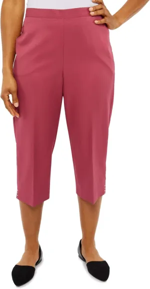 Alfred Dunner Women's Petite Enriched Classic Capri Pant