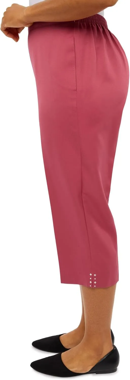 Alfred Dunner Women's Petite Enriched Classic Capri Pant