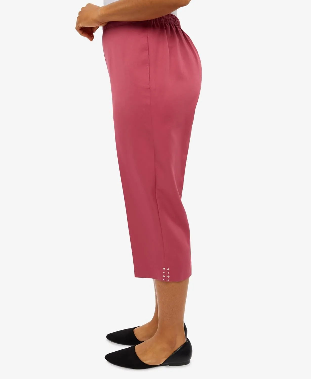 Alfred Dunner Women's Petite Enriched Classic Capri Pant