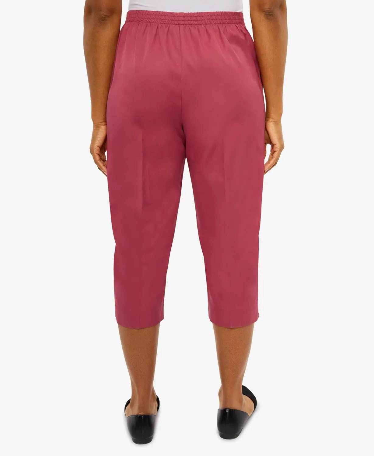 Alfred Dunner Women's Petite Enriched Classic Capri Pant