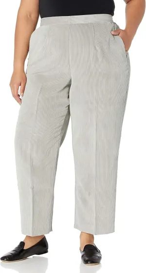 Alfred Dunner Women's Plus Size Cordury Short, Clean Front, Back Elastic