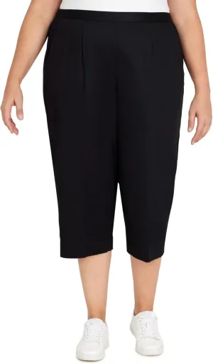 Alfred Dunner Women's Twill Classic Fit Capri