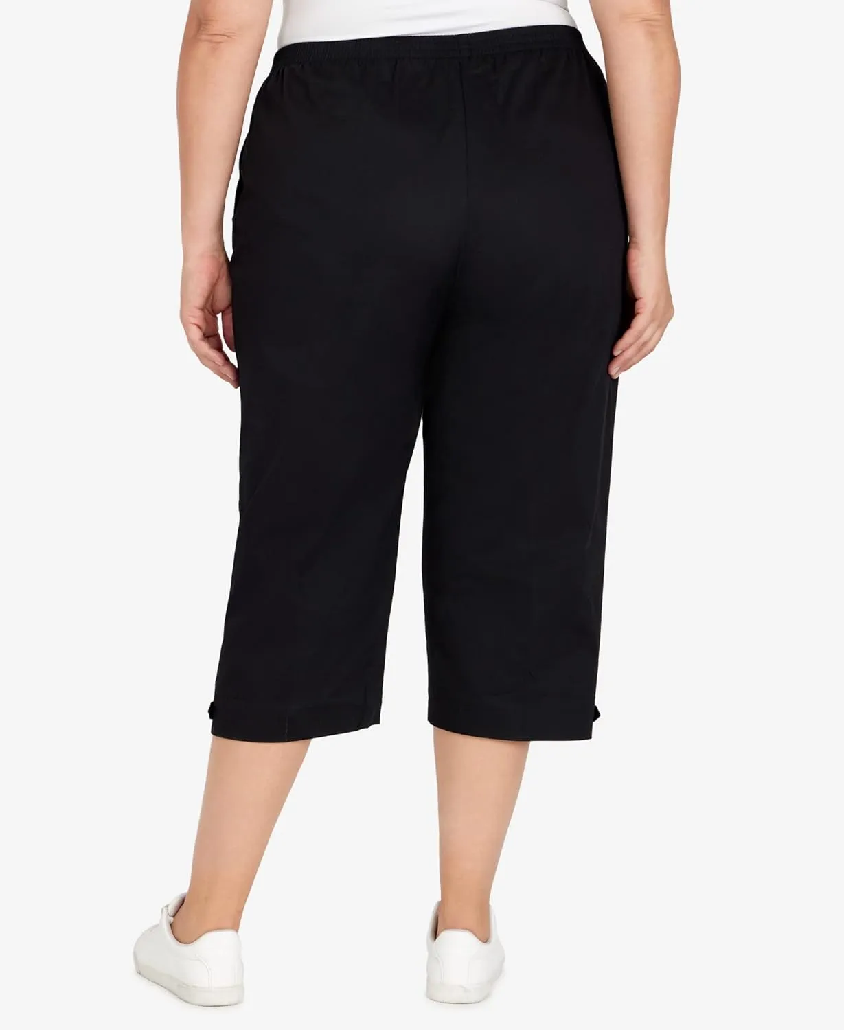 Alfred Dunner Women's Twill Classic Fit Capri