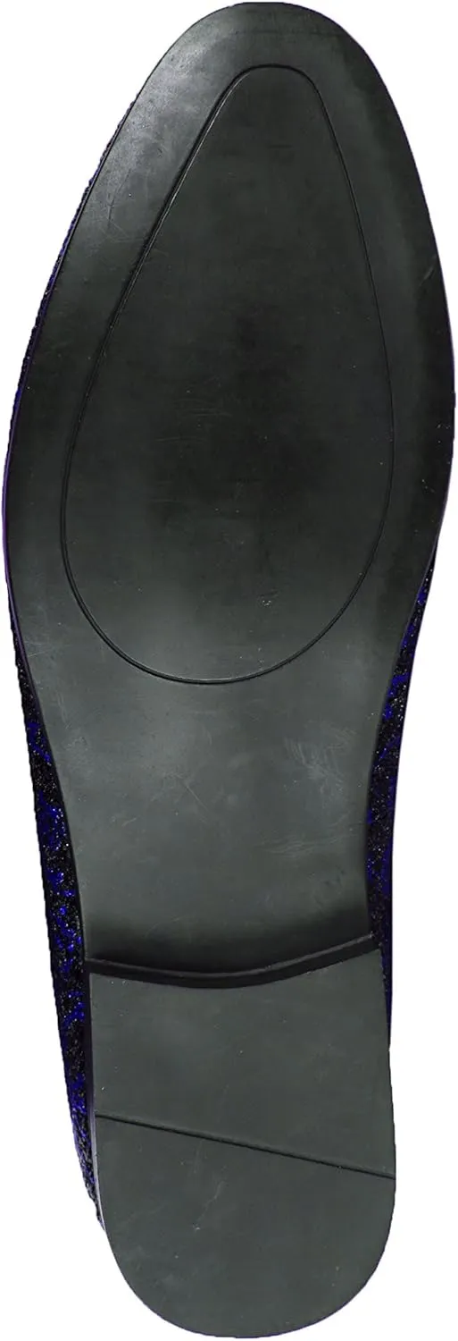 Amali Men's Paisley Metallic Erin Driving Smoking Slip On Loafer Dress Shoe