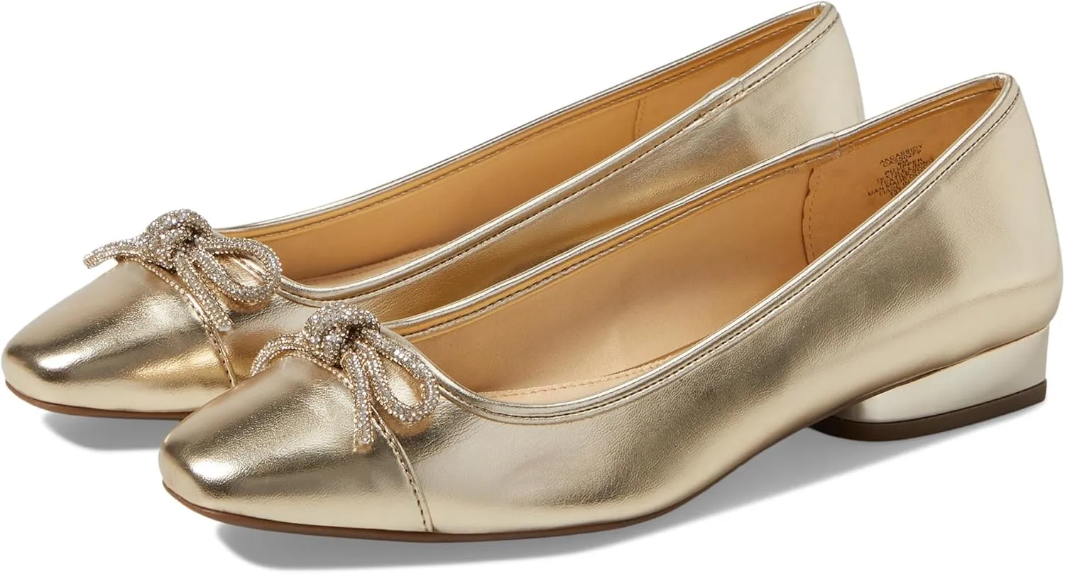 Anne Klein Womens Cassidy Rhinestones Square Toe Mary Janes