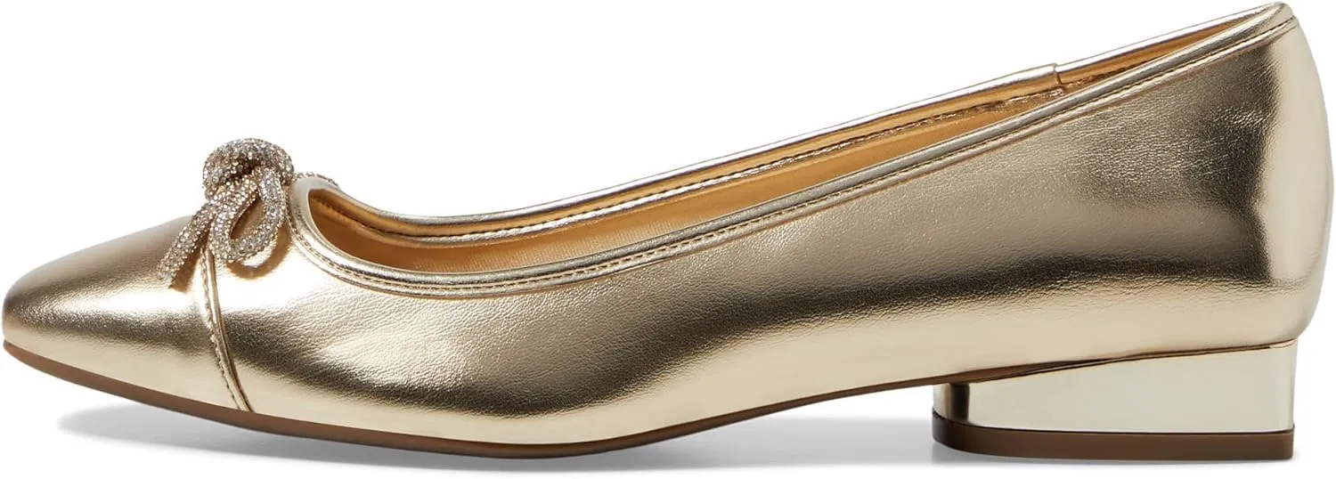 Anne Klein Womens Cassidy Rhinestones Square Toe Mary Janes