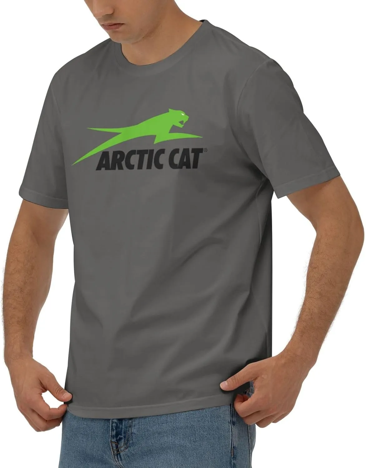 Arctic Cat Logo T-Shirt Men's Classic Basic Homecoming Basic Spring Short Sleeve Tops