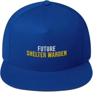 Artist Unknown Future Shelter Warden Hat (Embroidered Flat Bill Cap) Shelter Warden Apparel