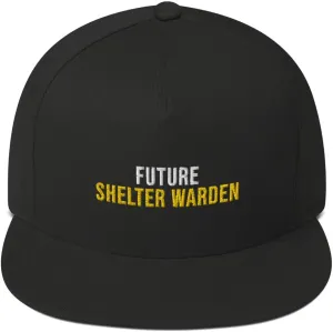 Artist Unknown Future Shelter Warden Hat (Embroidered Flat Bill Cap) Shelter Warden Apparel