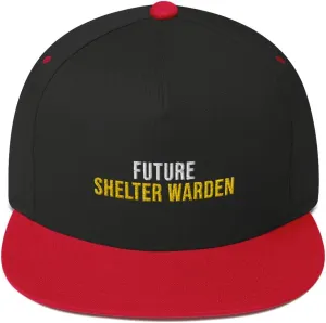 Artist Unknown Future Shelter Warden Hat (Embroidered Flat Bill Cap) Shelter Warden Apparel