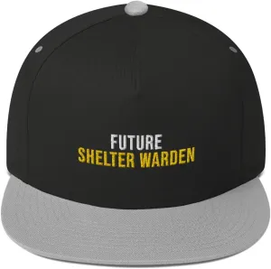Artist Unknown Future Shelter Warden Hat (Embroidered Flat Bill Cap) Shelter Warden Apparel