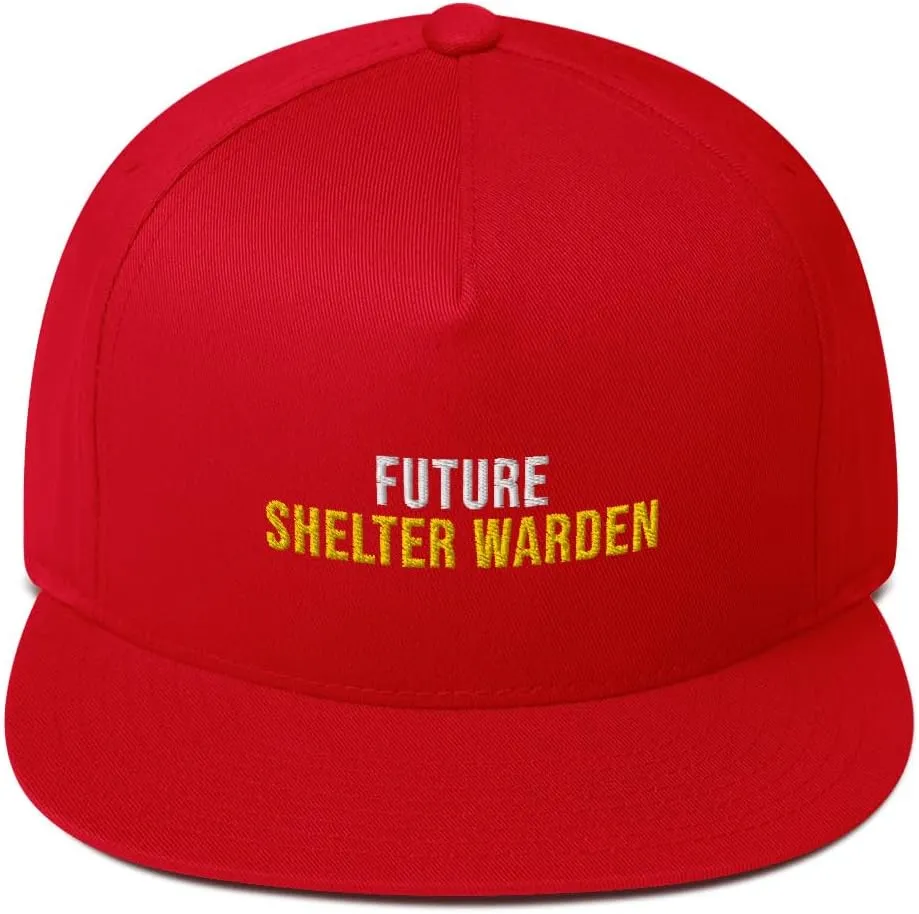 Artist Unknown Future Shelter Warden Hat (Embroidered Flat Bill Cap) Shelter Warden Apparel