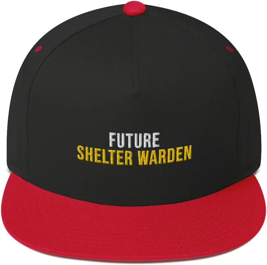 Artist Unknown Future Shelter Warden Hat (Embroidered Flat Bill Cap) Shelter Warden Apparel