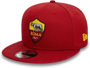 AS Roma - New Era 9FIFTY Club Crest Flat Peak Snapback Hat Dark red, Dark Red, One Size