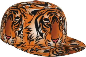 Baseball Cap, Flat Brim Snapback Hat, Unisex