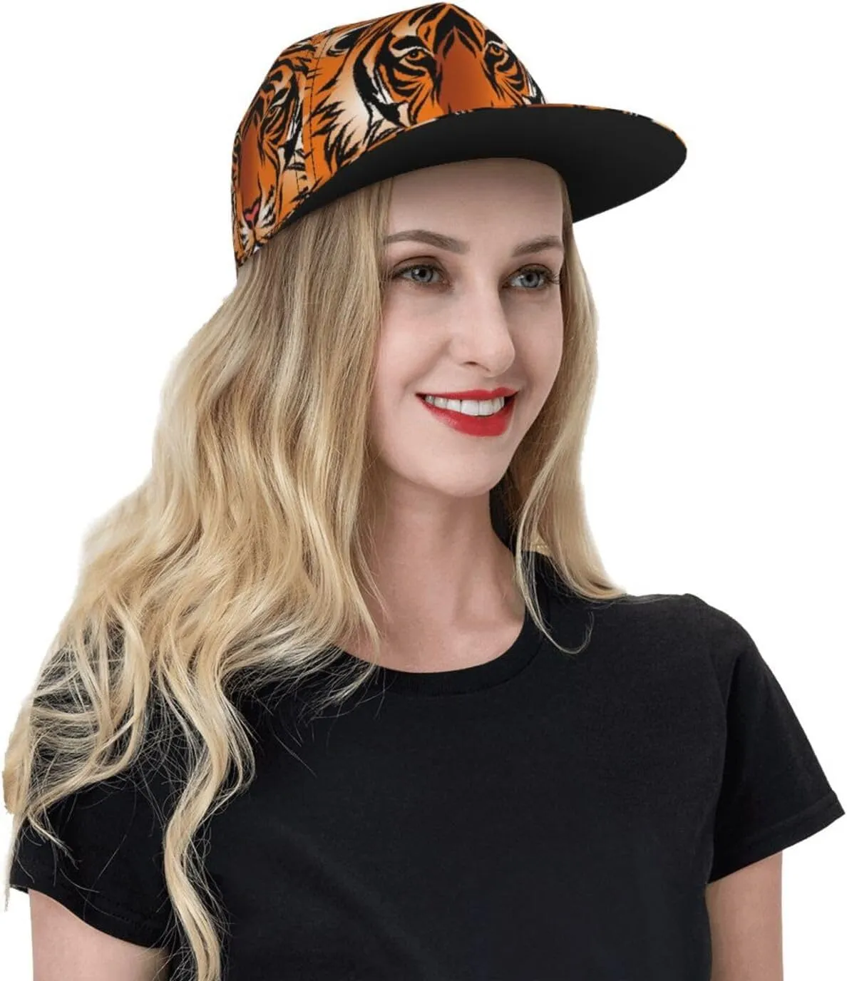 Baseball Cap, Flat Brim Snapback Hat, Unisex