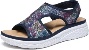 Bernal Women Walking Sandals Soft Comfortable Lightweight Sandals Non-slip Casual Open Toe Sport Sandals for Athletic Summer Beach Platform Sandal