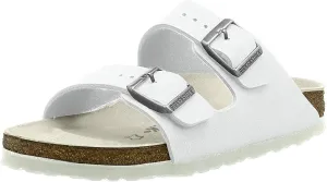 Birkenstock Arizona Unisex White Birko-Flor Sandal 38 / Unisex US Size 7-7.5
