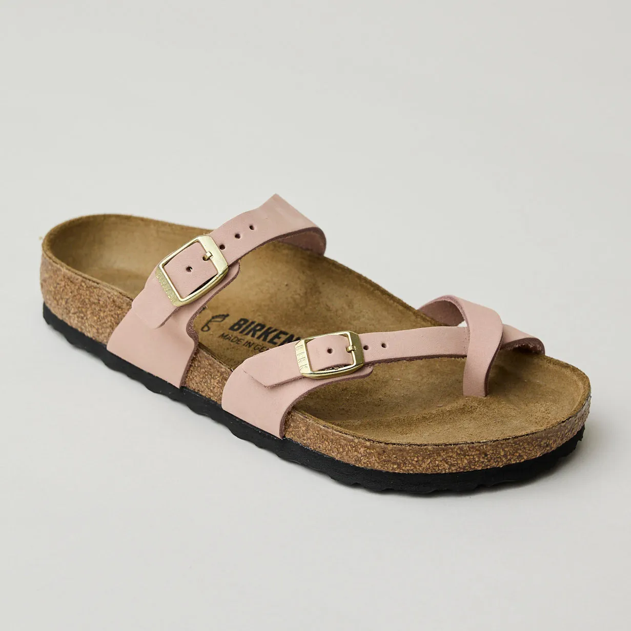 Birkenstock Mayari Soft Pink Nubuck Leather Sandals