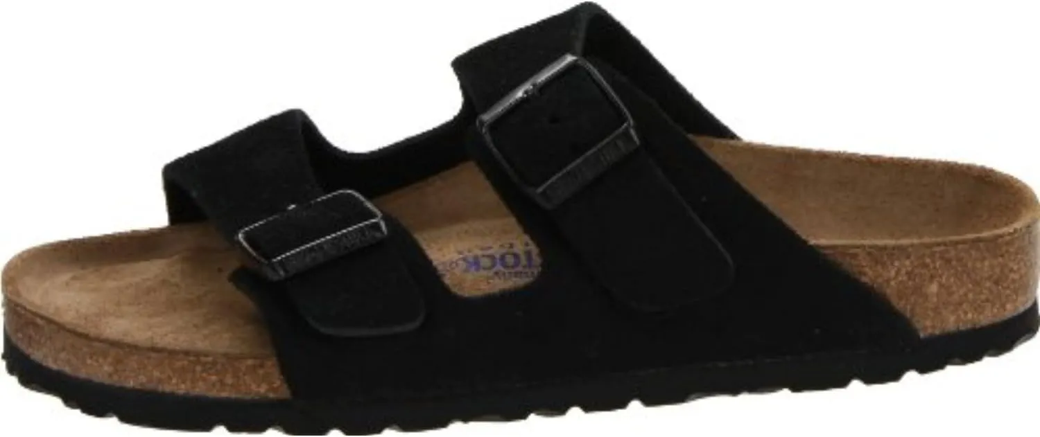 Birkenstock Men's Suede Soft Footbed Arizona Sandal