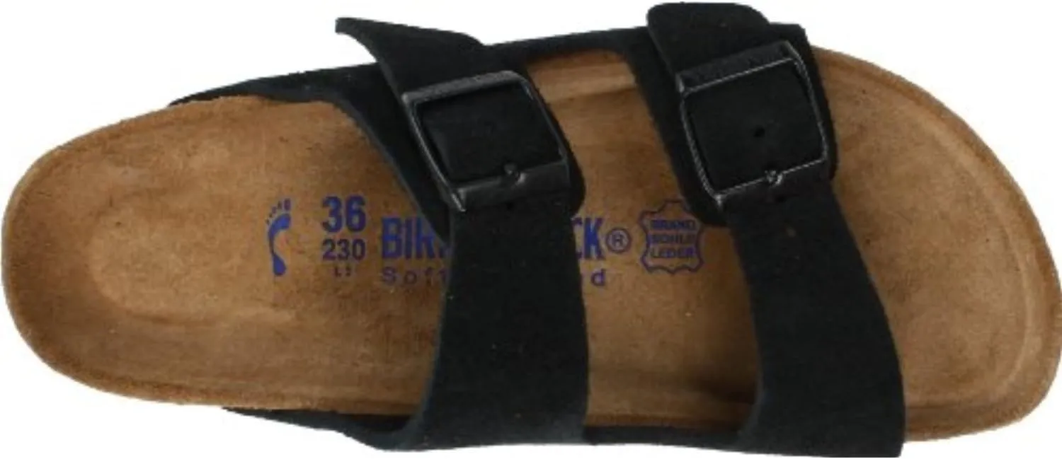 Birkenstock Men's Suede Soft Footbed Arizona Sandal