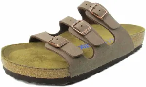 Birkenstock Women's Florida Soft Footbed Mocha Birkibuc Sandal 38 R (US Women's 7-7.5)