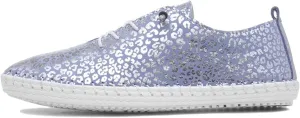 Blade Women's Light Blue Leather Plimsoll
