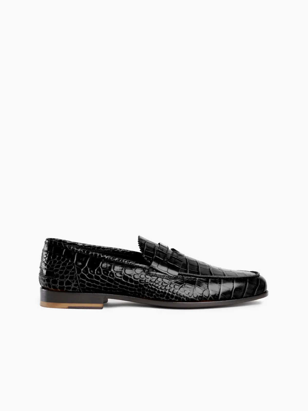 BOLAMA Slip-on Croc Print Loafer