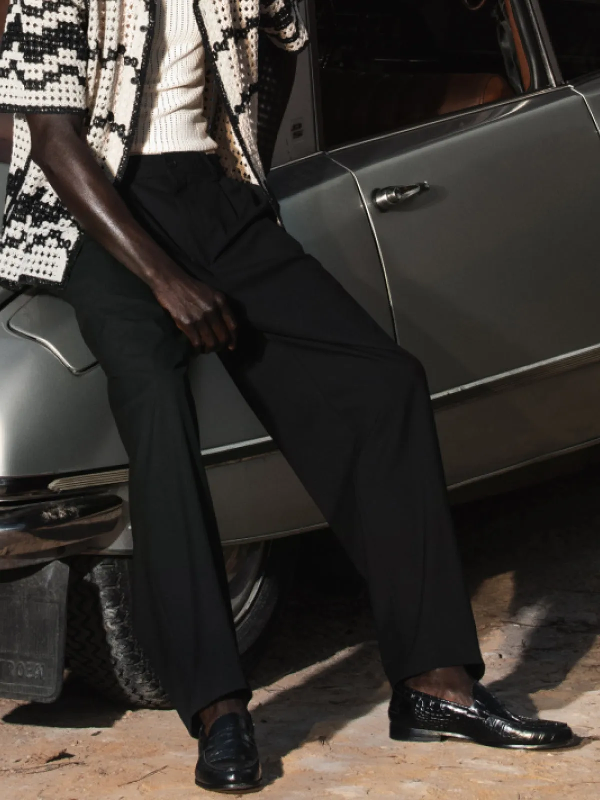 BOLAMA Slip-on Croc Print Loafer