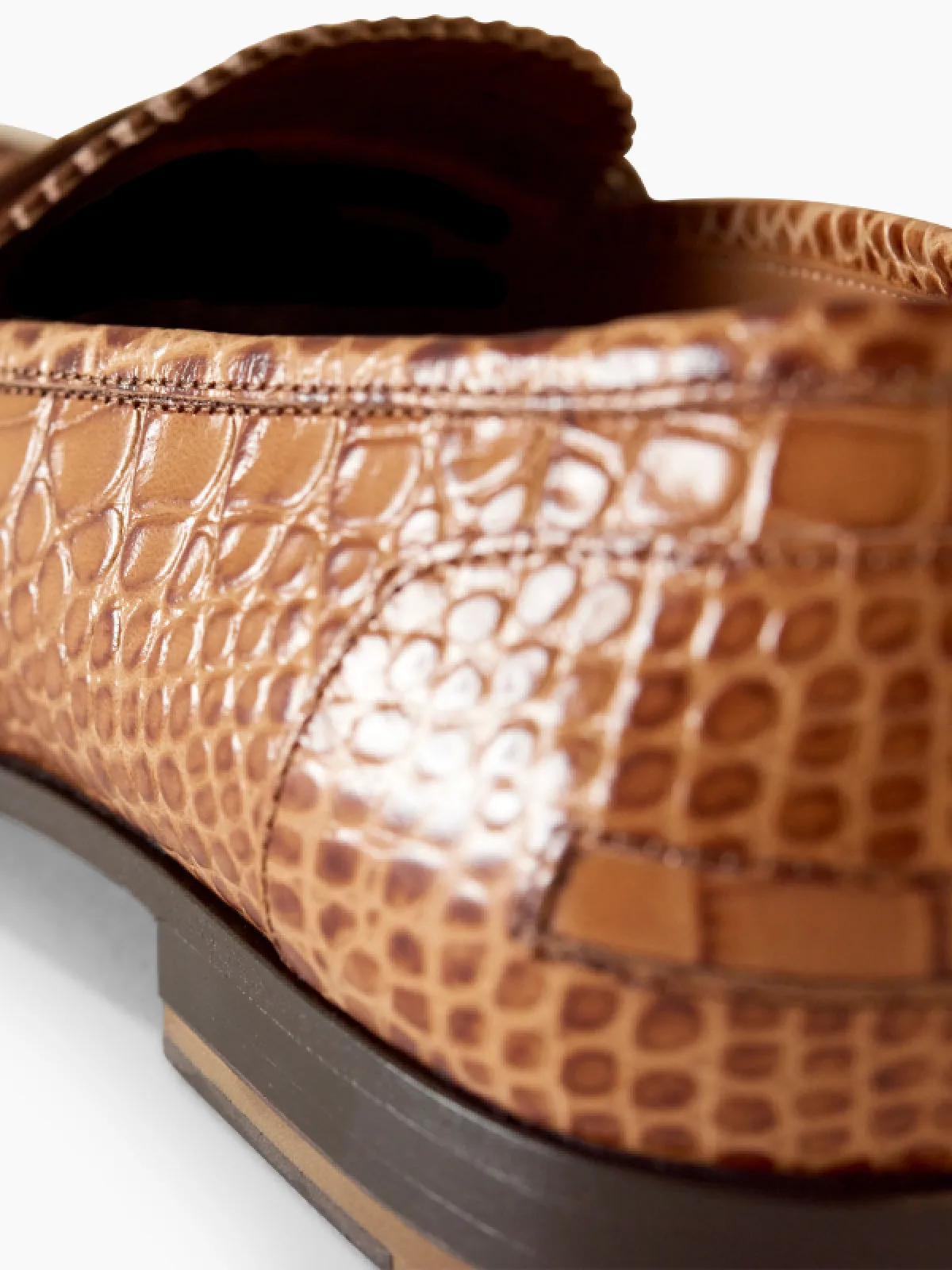 BOLAMA Slip-on Croc Print Loafer