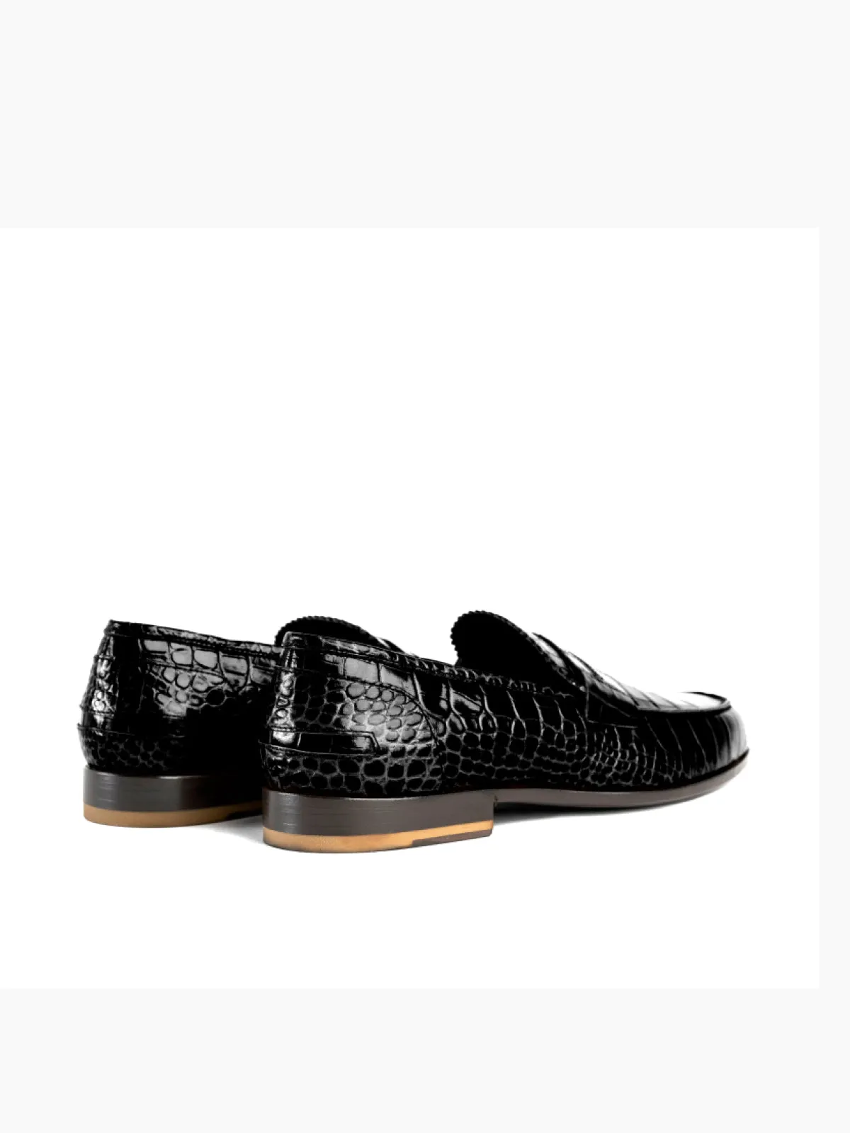 BOLAMA Slip-on Croc Print Loafer