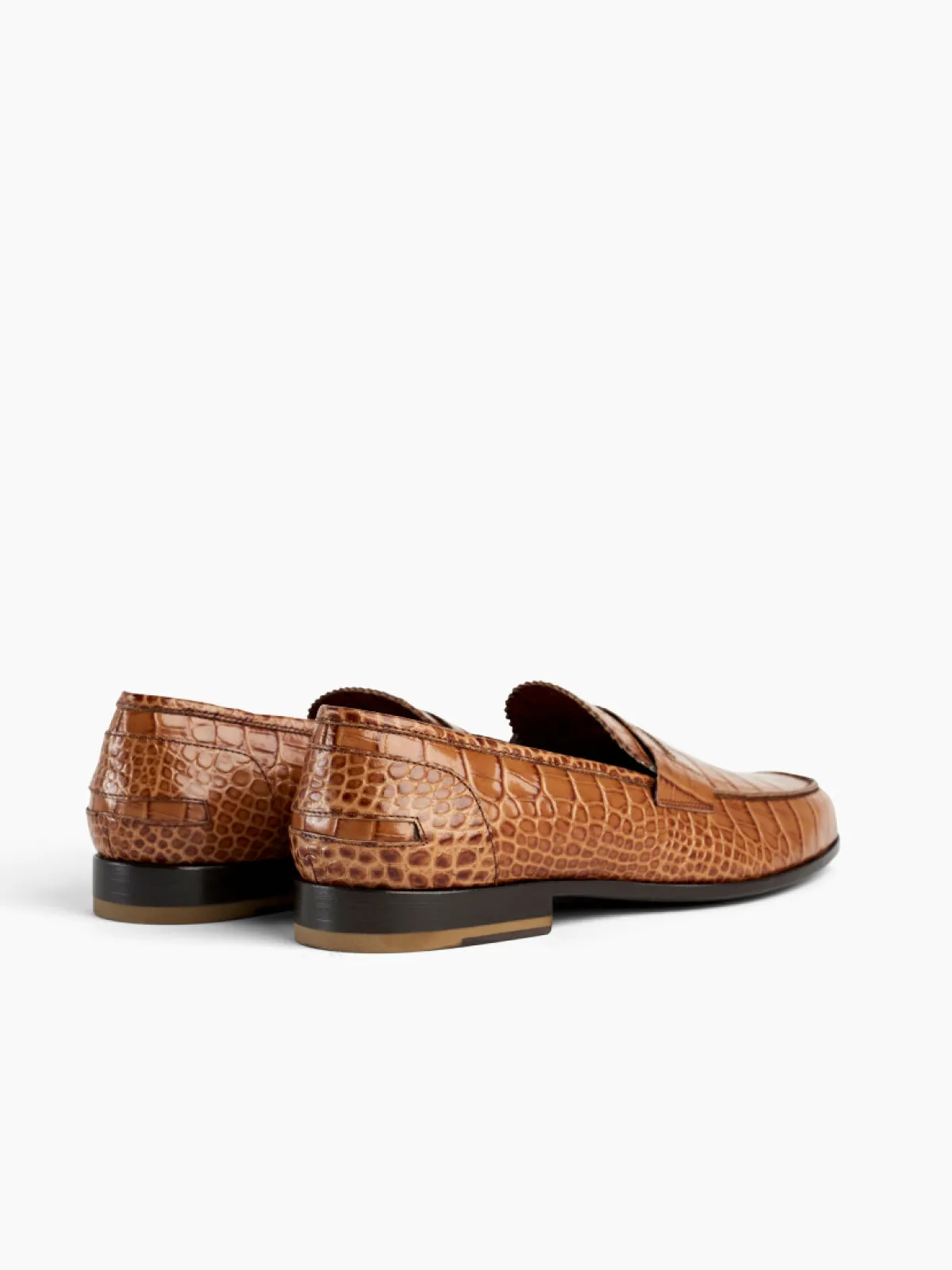 BOLAMA Slip-on Croc Print Loafer