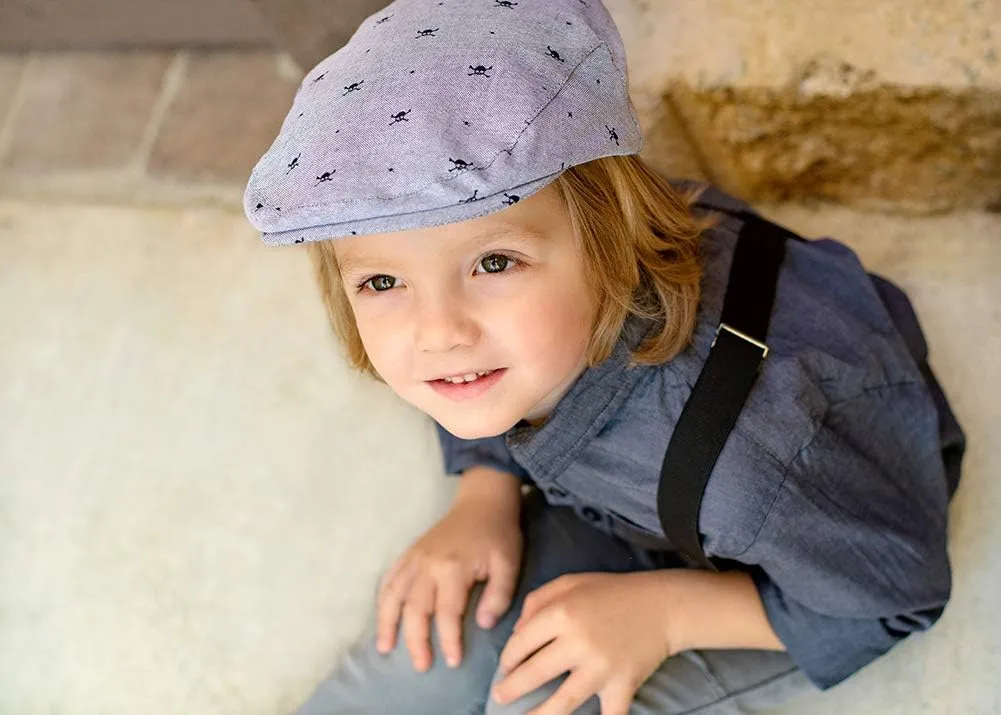 Born to Love Flat Scally Cap Boy's Tweed Page Boy Newsboy Baby Kids Driver Cap Hat