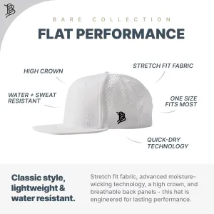 Branded Bills Nevada Stealth PVC Flat Performance, Snapback Closure, Lightweight, Comfortable Baseball Cap