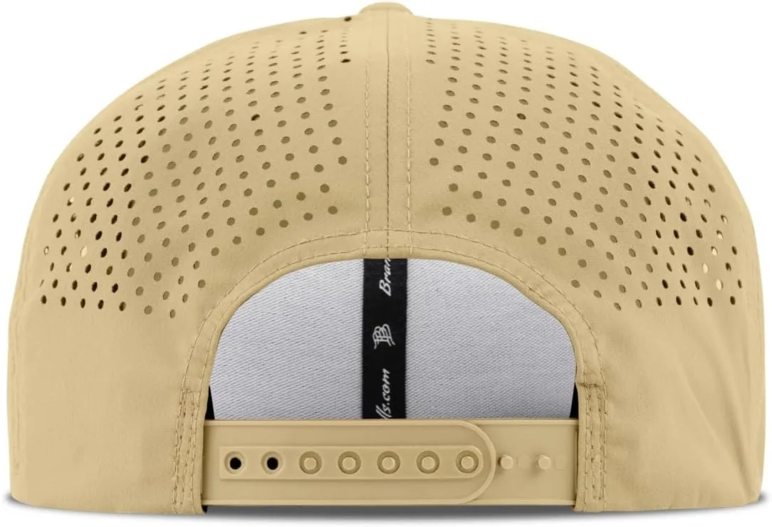 Branded Bills Old Glory Stealth PVC Flat Performance, Lightweight, Comfortable Baseball Cap