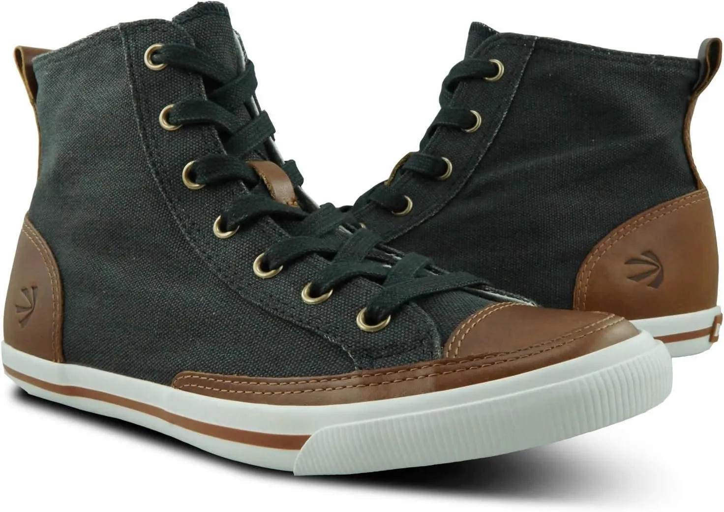 Burnetie Women's High Top Vintage Sneaker with Optional Side Zipper Closure
