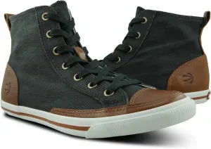 Burnetie Women's High Top Vintage Sneaker with Optional Side Zipper Closure