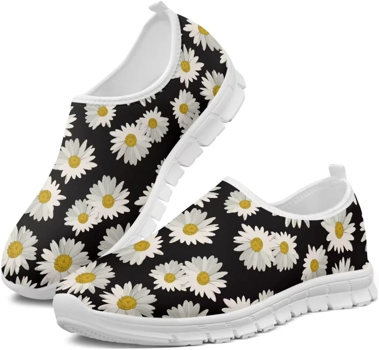 Canvas Sports Shoes for Women Low Top Casual Sneakers for Women Fashion Comfortable Walking Shoes（White Sole）